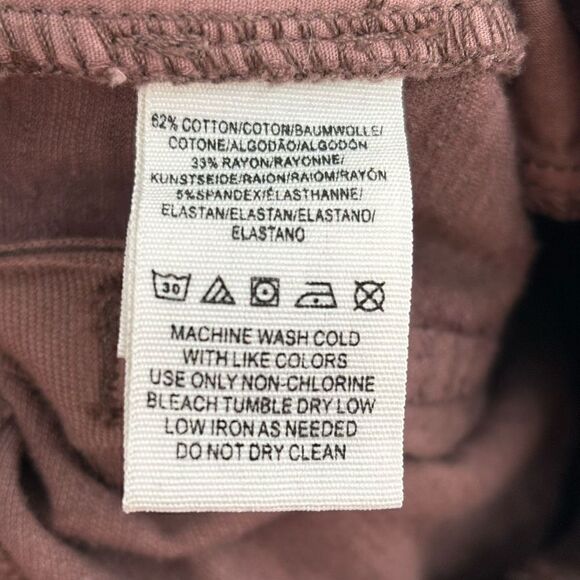 Free People We The Free Red Stella Velvet Button Fly Skinny Jeans Size 27 Brown - Picture 7 of 7